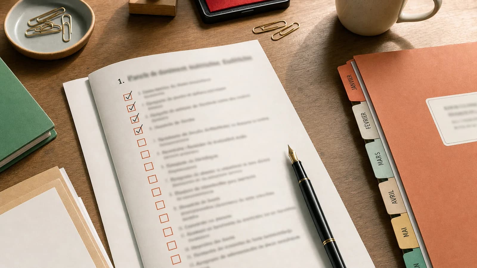 Check-list documents prof primaire - 82 cases en 9 rubriques - couverture