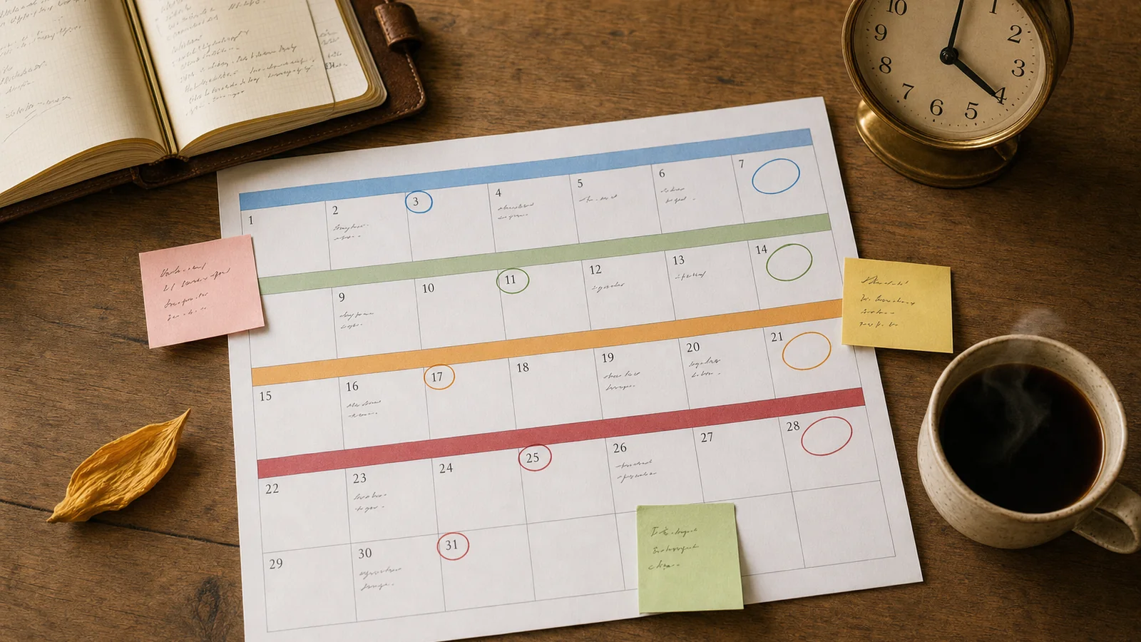 Illustration complémentaire pour Rétroplanning rentrée : les 4 dernières semaines avant